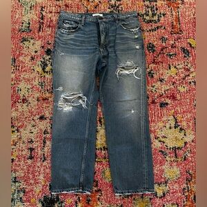 Moussy Distressed Blue Jeans Size 31